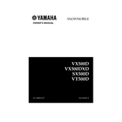 Yamaha VX500D, VX500DXD, SX500D, VT500D 2000 manual cover