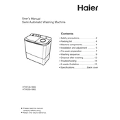 Haier HTW130-186S manual cover