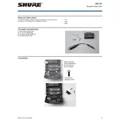 Shure SBC-DC Charger manual cover