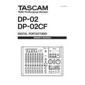 Tascam DP-02 manual cover