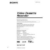 Sony SLV-M11HF manual cover