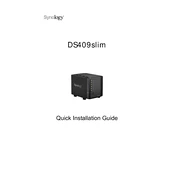 Synology NAS DS409slim manual cover