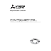 Mitsubishi Electric CC Link System RS 232 manual cover