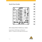 Behringer Mix Sequencer Module 1050 manual cover