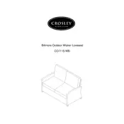 Crosley CO7115-WB Chair manual cover