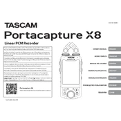 Tascam Portacapture X8 manual cover