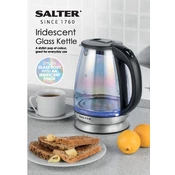 Salter EK2841IR Iridescent Glass Kettle manual cover