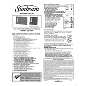 Sunbeam XpressHeat 2013 manual cover