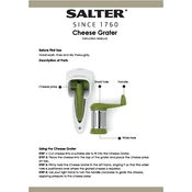 Salter BW03818GR Cheese Grater manual cover