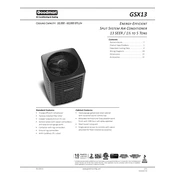 Goodman GSX13 manual cover