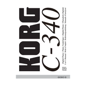 KORG C-340 manual cover