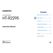 Onkyo HT R2295 manual cover