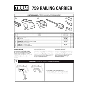 Thule Railing 759 manual cover