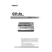 Roland CD-2e manual cover