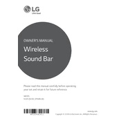 LG SK3D SK3D.DUSALLK Sound Bar manual cover