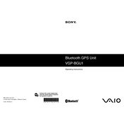 Sony VGP-BGU1 manual cover