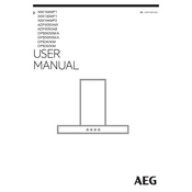 AEG X66164MP1, X69136MP1, X69164MP2 60cm manual cover