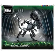 Mega Construx Mattel Aliens Alien Queen GPH25 Construction Set manual cover