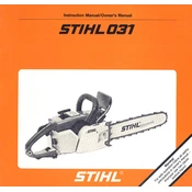 Stihl 031 manual cover