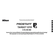 Nikon Prostaff P3 Target EFR manual cover