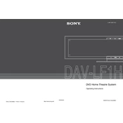 Sony DAV-LF1H manual cover