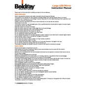 Beldray LA033895 Large LED Mirror manual cover