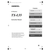 Onkyo TX L55 manual cover