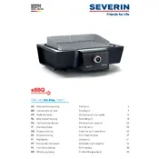 Severin PG 8104 SEVO G Grill manual cover