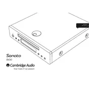 Cambridge Audio Sonata DV30 Player manual cover