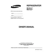 Samsung RB195LA Refrigerator manual cover