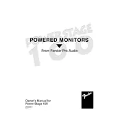 Fender PowerStage 100 071-0100-000 120V Speaker manual cover