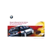 BMW 325i Wagon 3 Series 2001 manual cover