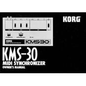 KORG KMS-30 manual cover