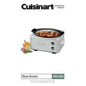 Cuisinart CSC-650 manual cover