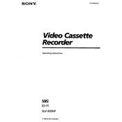 Sony SLV-920HF manual cover