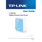 tp-link TL-WR702N manual cover