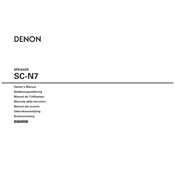 Denon SC-N7 manual cover