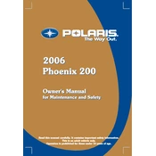 Polaris Youth Phoenix 200 manual cover