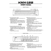 KORG KMX-122 manual cover