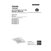 Carrier RAV-SP420UT-UL manual cover