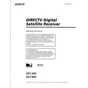 Sony SAT-A50 manual cover