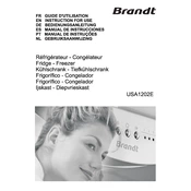 Brandt USA1402E Refrigerator manual cover