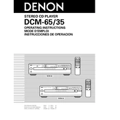 Denon DCM-35 manual cover