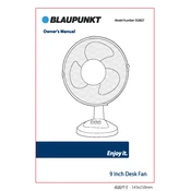 Goodmans B&M 9 Inch Desk Fan 332827 manual cover