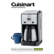 Cuisinart DCC-2750 Series manual cover