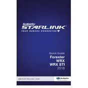 Subaru BRZ tS Starlink 2018 manual cover