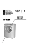 Hoover WDYN 654D-80 manual cover