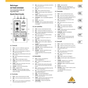 Behringer Octave Divider manual cover