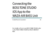 Boss WAZA-AIR Bass Tone Studio iOS manual cover