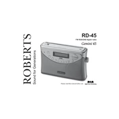 Roberts Gemini RD45 DAB 0 manual cover